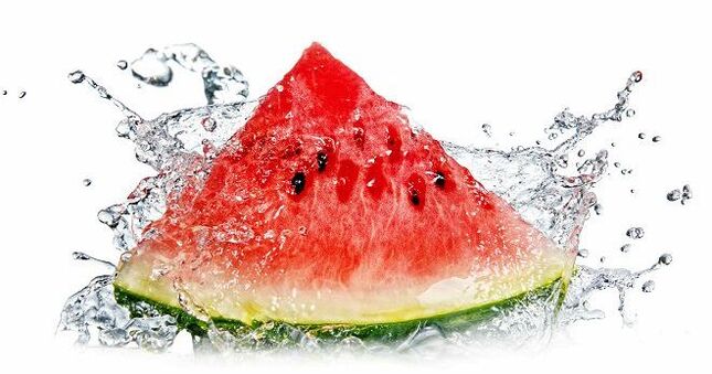 Watermelon is a sweet berry ideal for diet